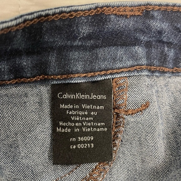 Calvin Klein Dark Blue Denim Jeans 31/12 - Picture 6 of 10